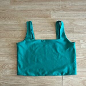 YPB Abercrombie & Fitch Green SculptLux Cropped Bra Top Large